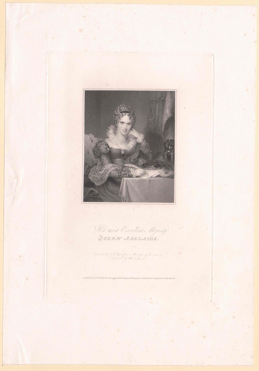 Prinses van Saksen-Meiningen Adelaide door Artist Unknown