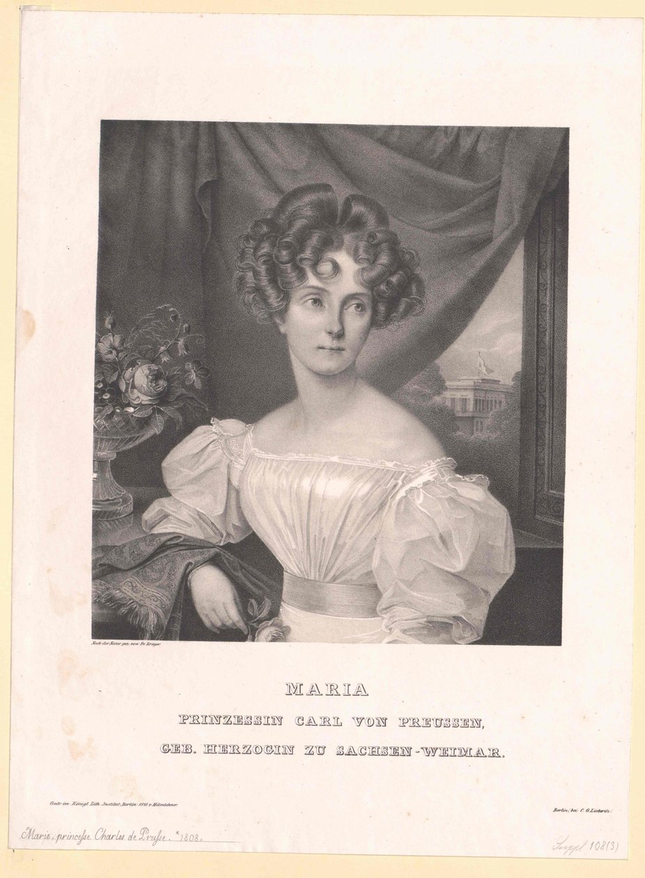 Prinses van Saksen-Weimar Eisenach Maria door Artist Unknown