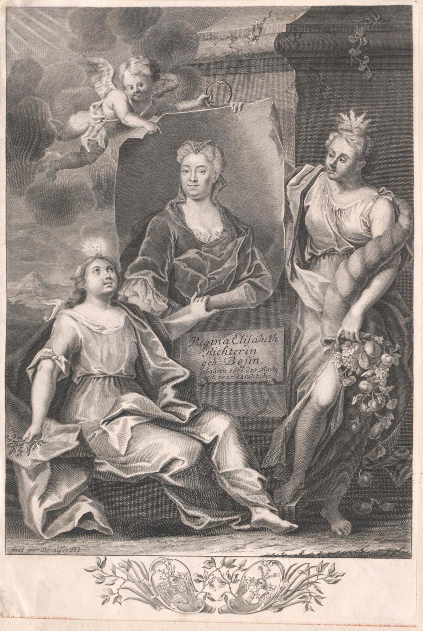 Mevrouw Regina Elisabeth Bose door Artist Unknown