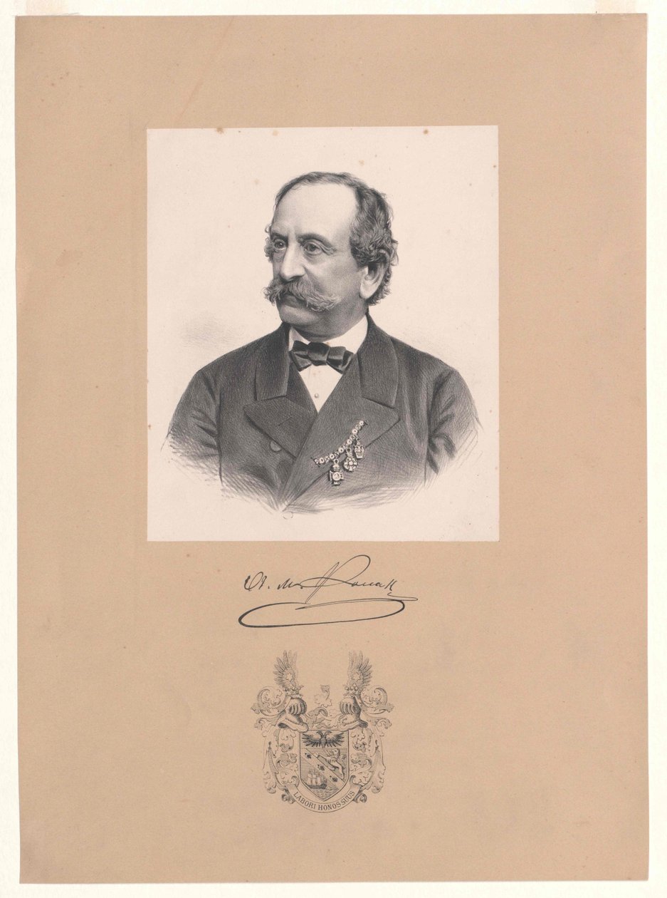 Ritter von Rudin Pollak (print) door Artist Unknown