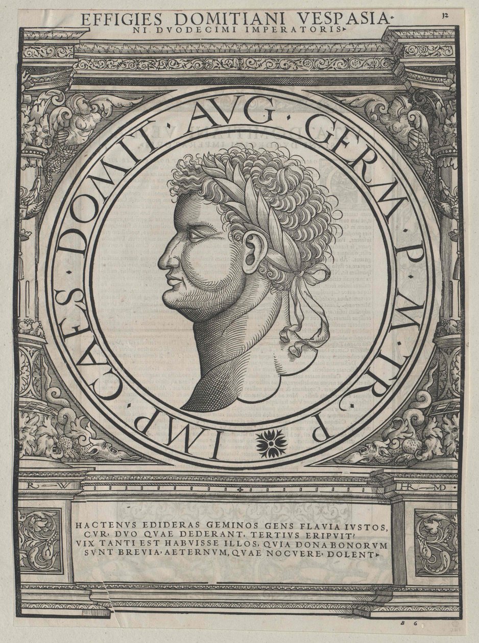 Romeinse keizer Domitianus door Artist Unknown