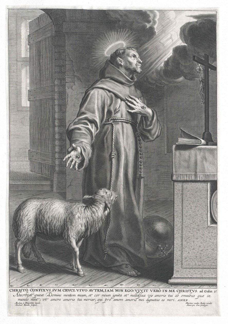 Sint Franciscus van Assisi door Artist Unknown