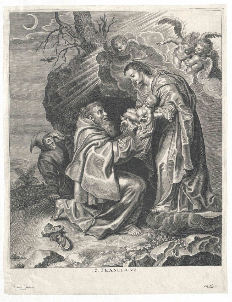 Sint Franciscus van Assisi door Artist Unknown