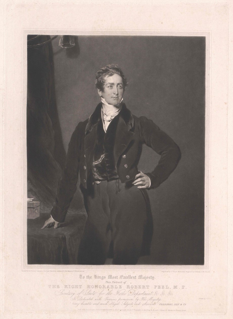 Sir Robert Peel door Artist Unknown