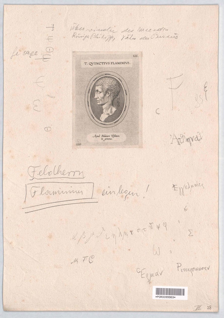 Titus Quinctius Flaminius door Artist Unknown