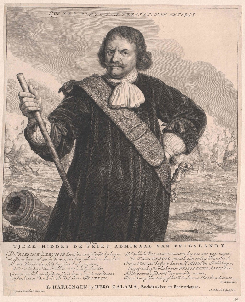 Tjerck Hiddes de Vries door Artist Unknown