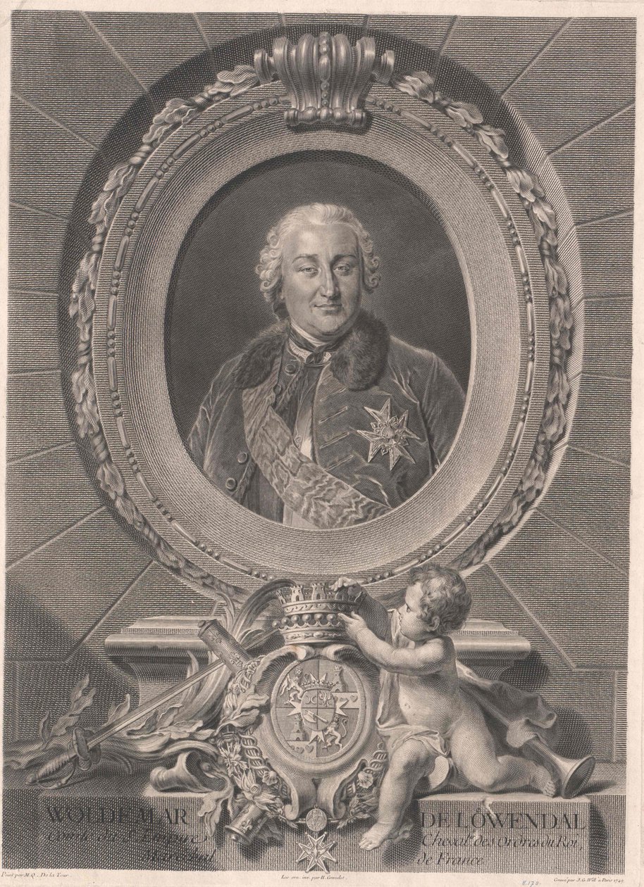 Valdemar graaf Loewendal door Artist Unknown