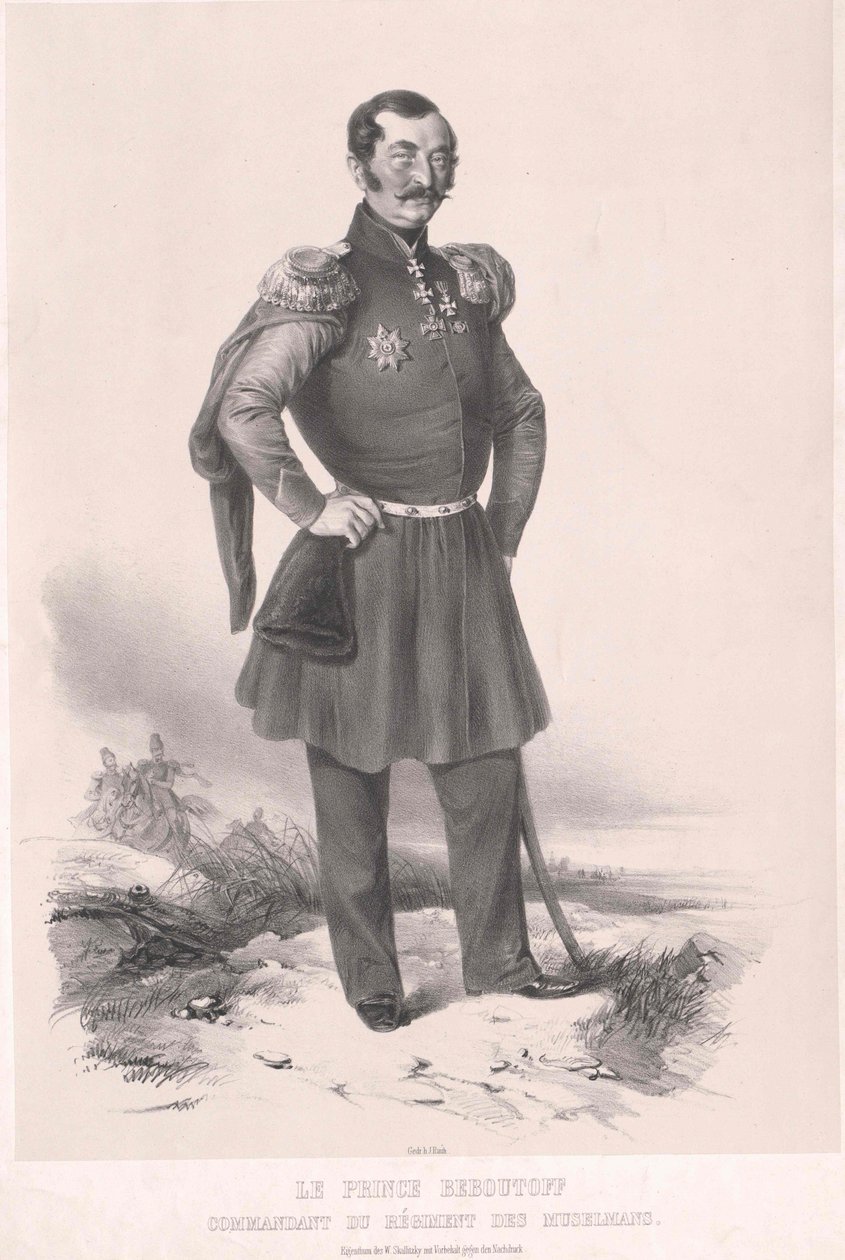 Vasilij Osipov graaf Bebutov door Artist Unknown