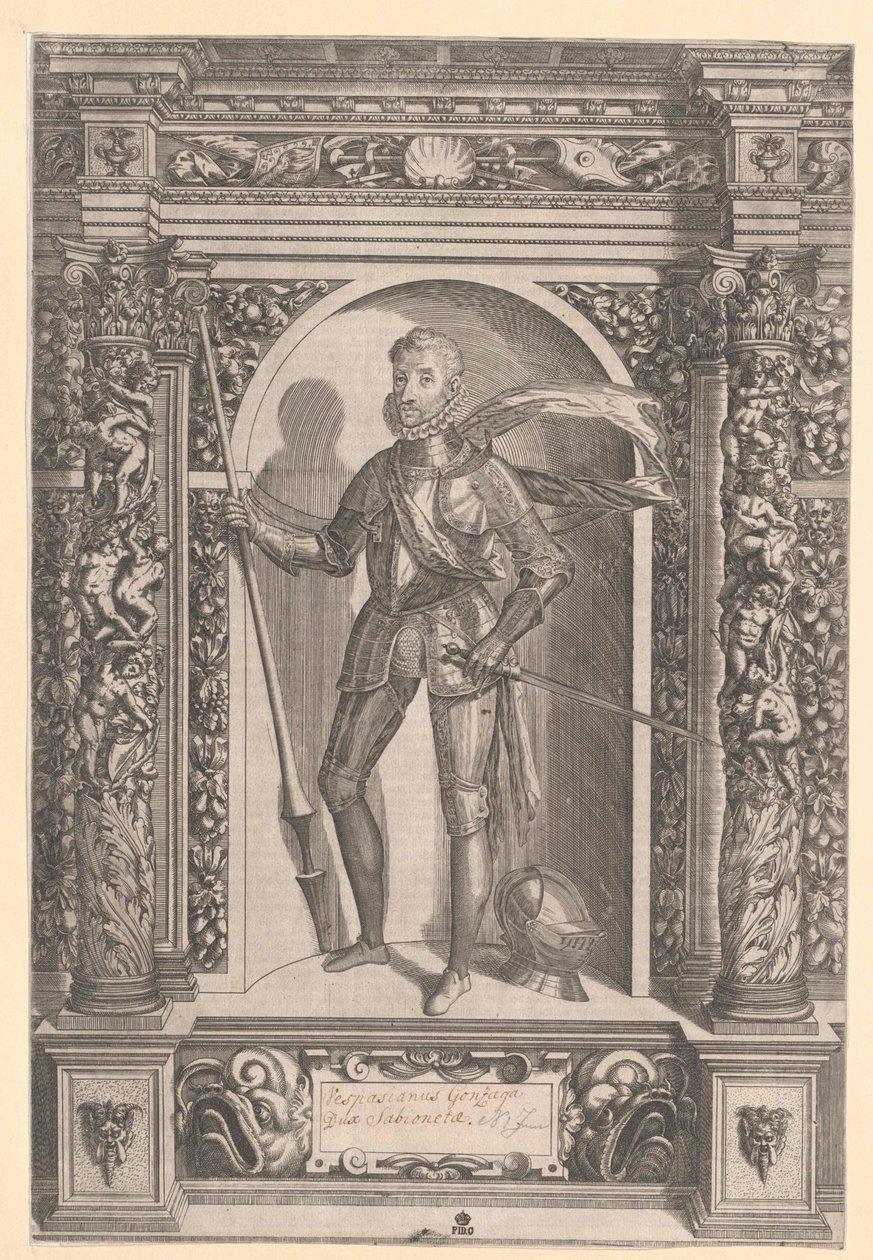 Vespasiano Hertog van Sabioneda Gonzaga door Artist Unknown