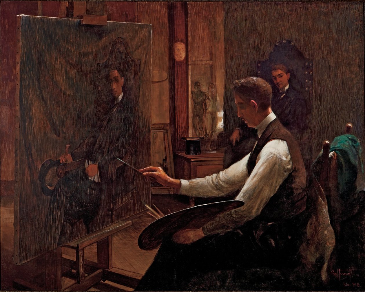 In het Atelier door Artur Timoteo da Costa
