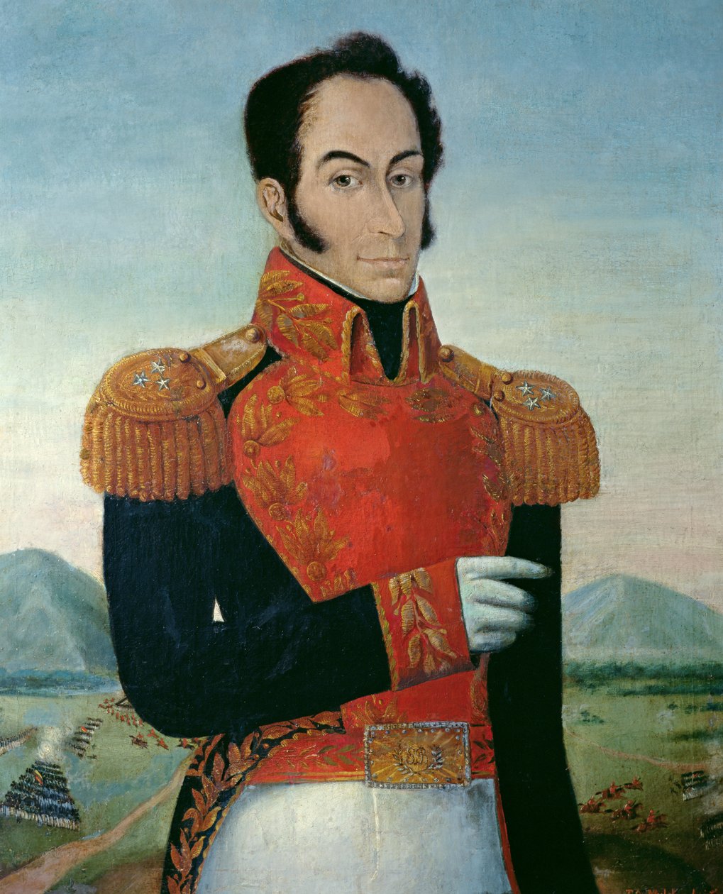 Simon Bolivar (1783-1830) door Arturo Michelena