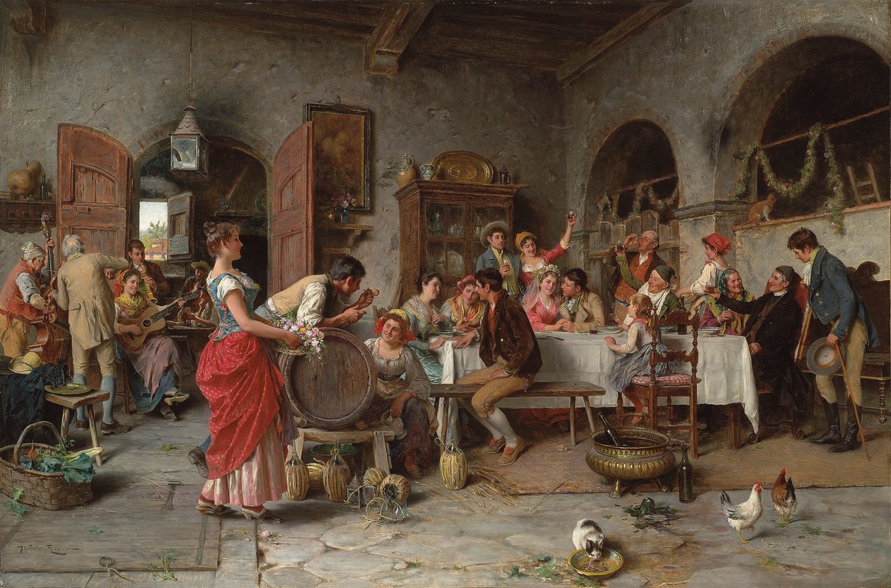 Het huwelijksfeest door Arturo Ricci