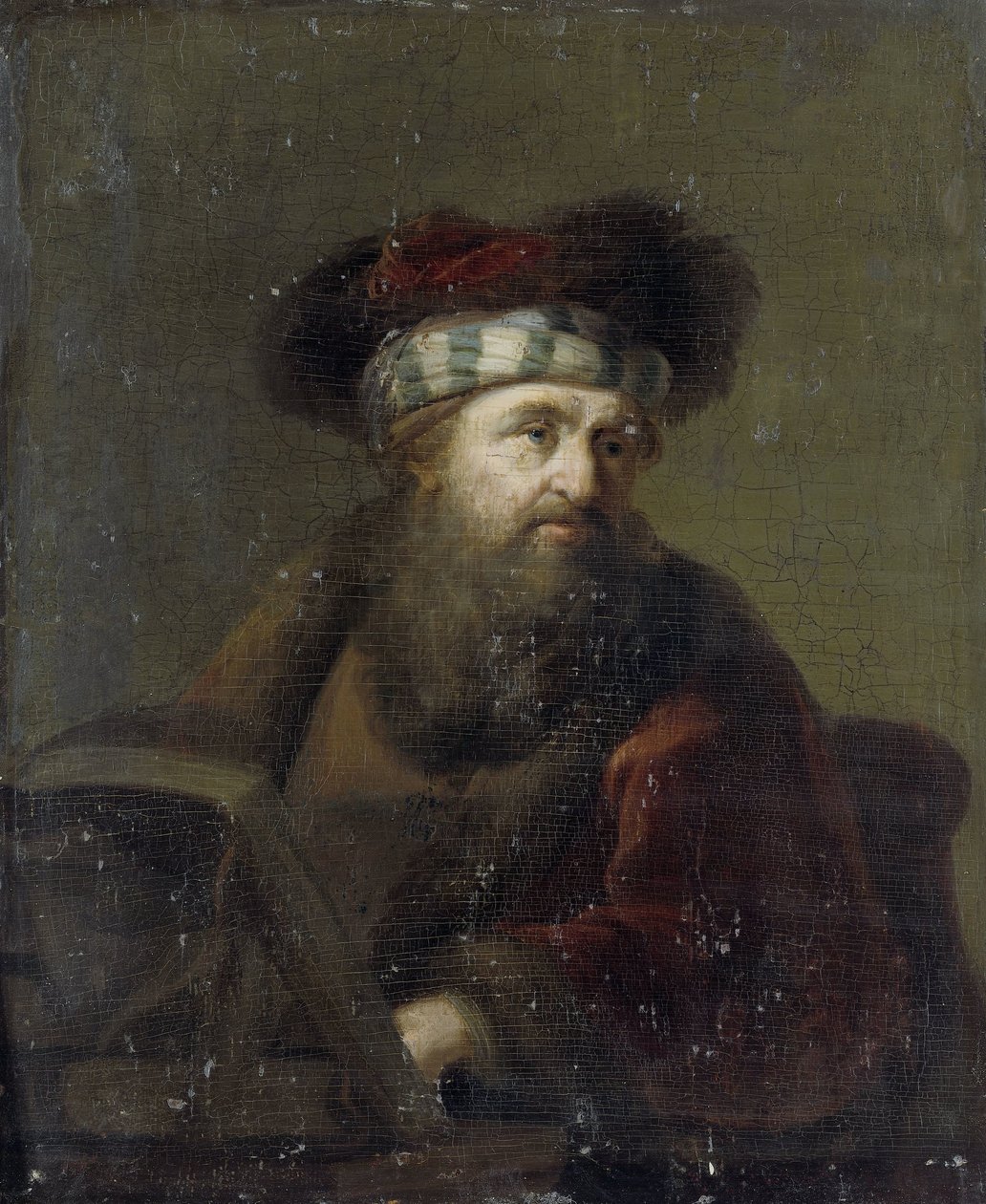 Portret van een rabbi door Ary de Vois (after)