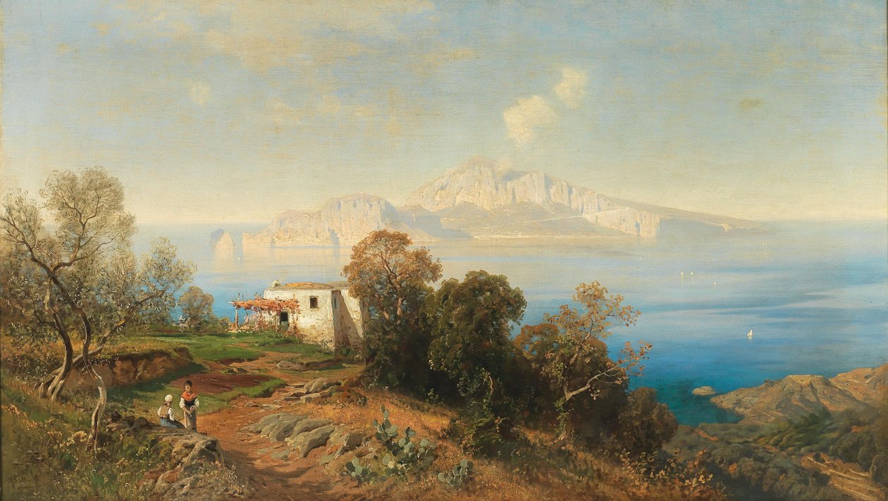 Uitzicht op Capri door Ascan Lutteroth
