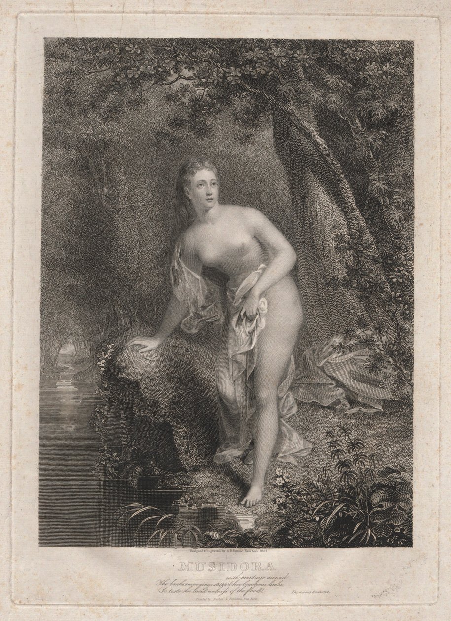 Musidora door Asher Brown Durand
