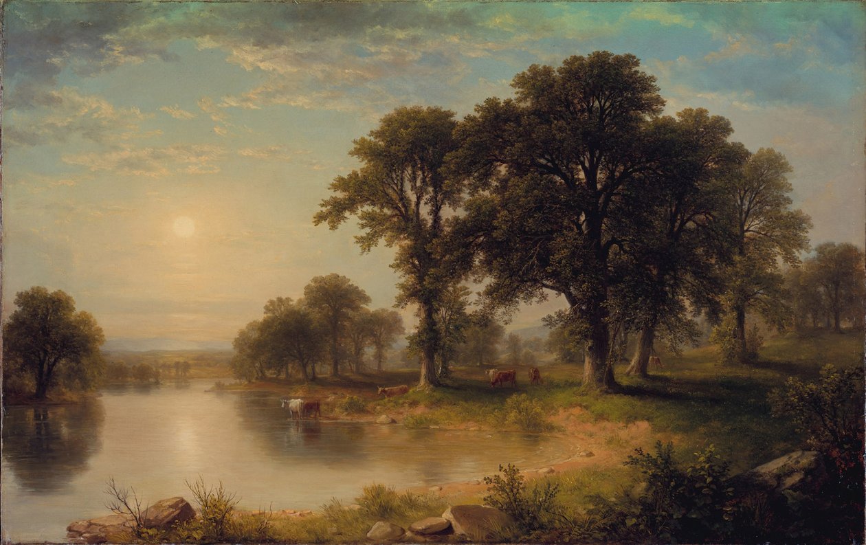 Zomermiddag, 1865 door Asher Brown Durand