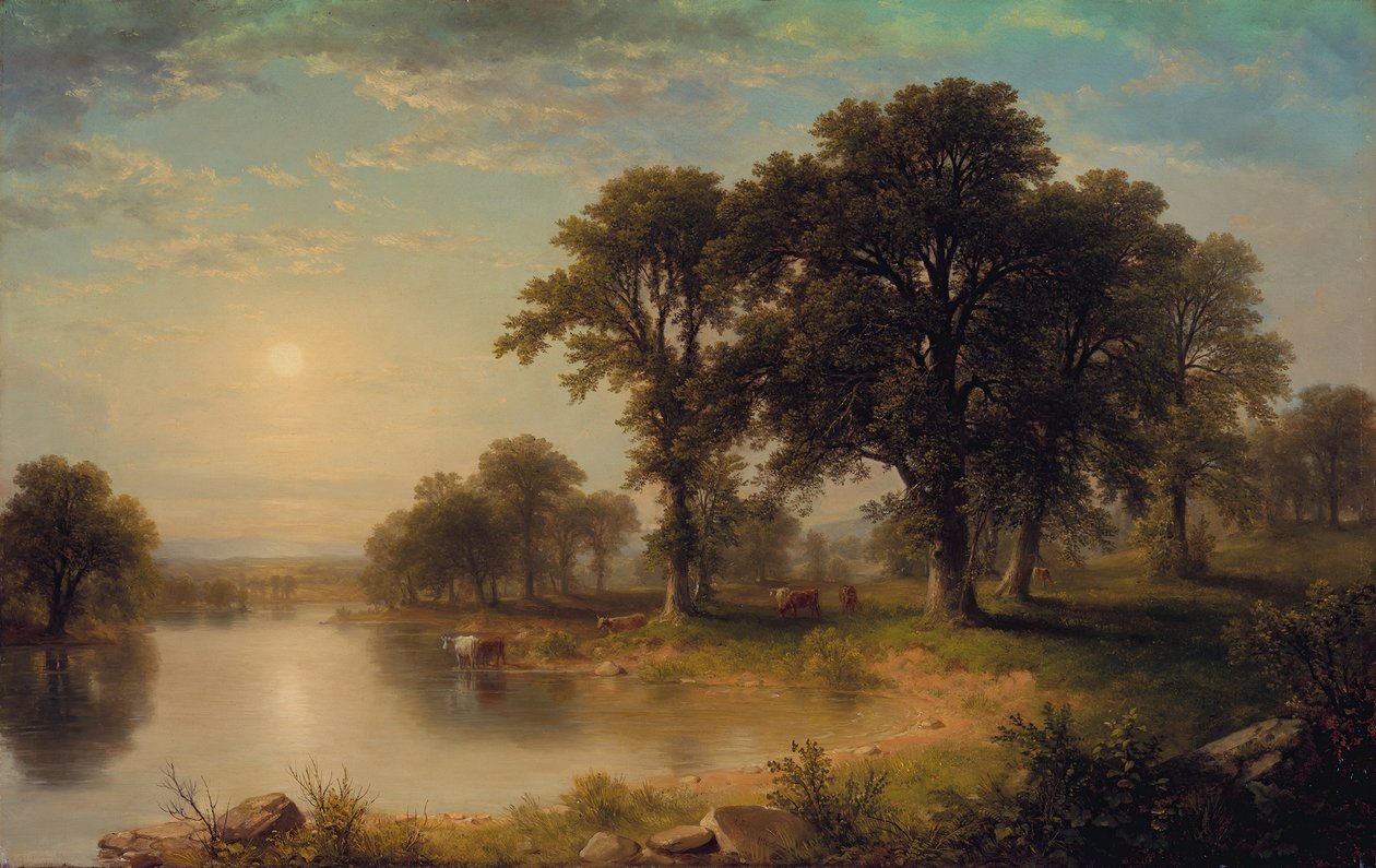 Zomermiddag, 1865 door Asher Brown Durand