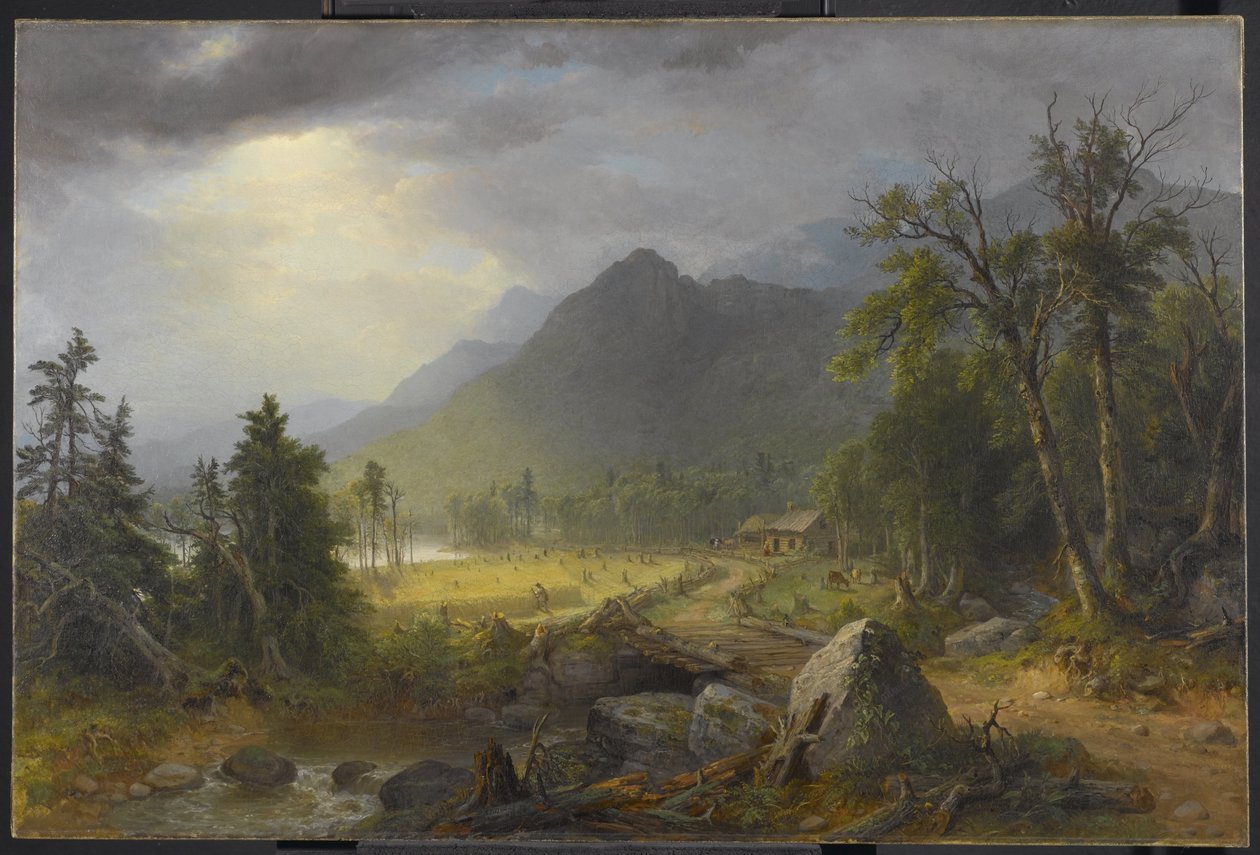De eerste oogst in de wildernis door Asher Brown Durand