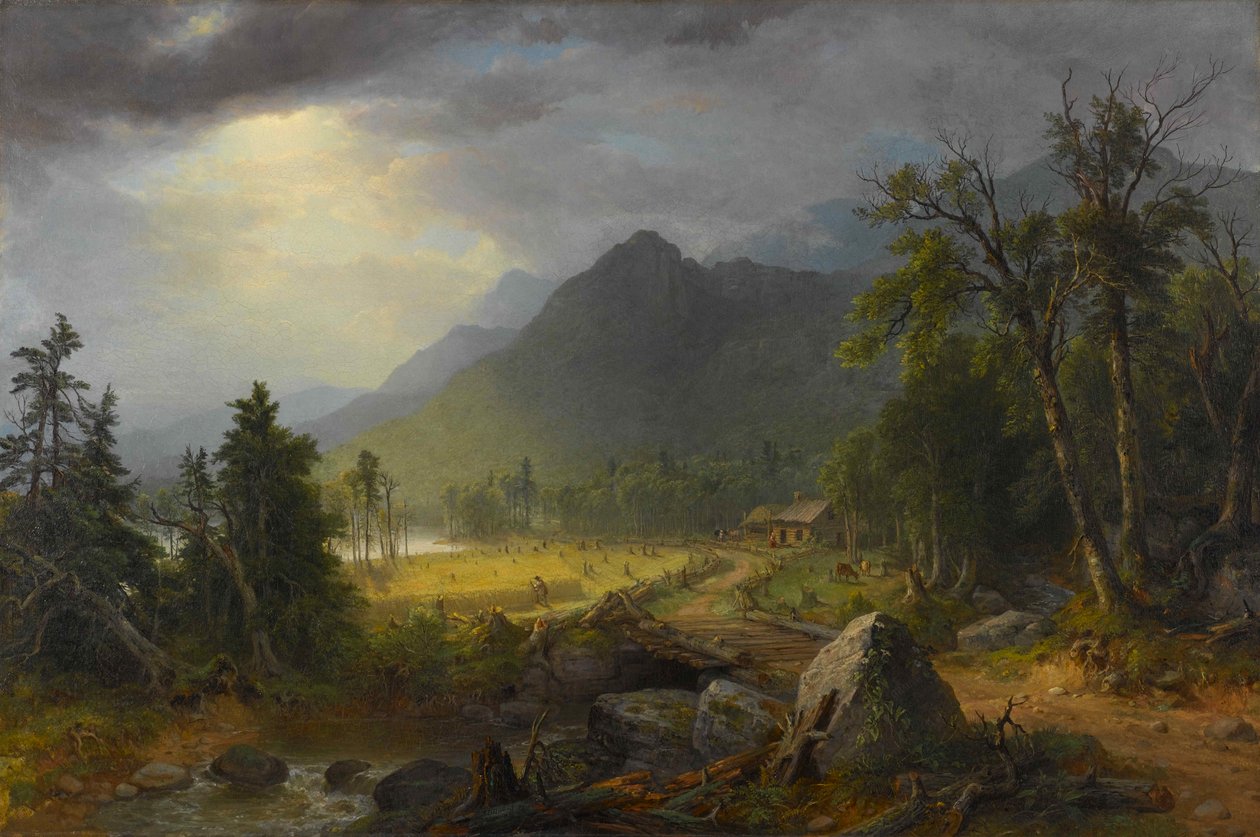 De eerste oogst in de wildernis door Asher Brown Durand