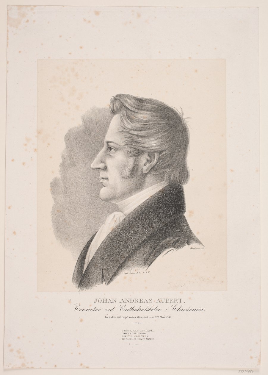 Johan Andreas Aubert door Asmus Kaufmann