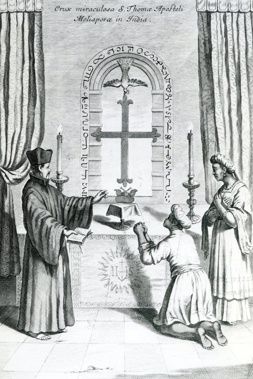 Het Heiligdom van Sint Thomas in Meliapore, 1667 door Athanasius Kircher