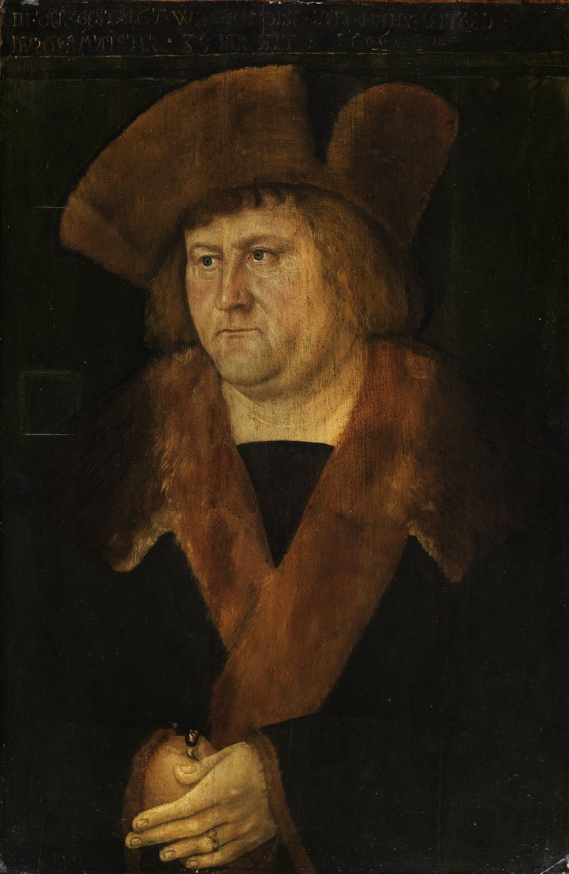 Portret van Hans Leitgeb door Attributed to Hans Brosamer