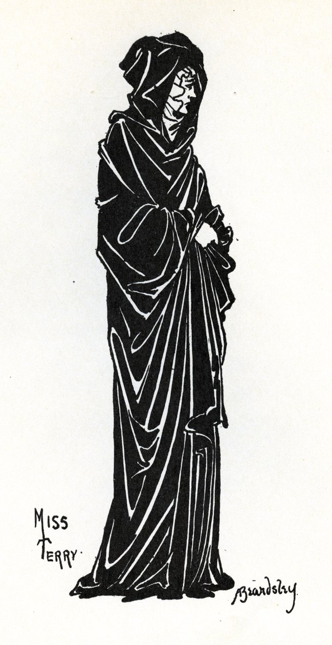 Ellen Terry als Rosamund de Clifford in een productie in het Lyceum Theatre, Londen, van het poëtische drama 