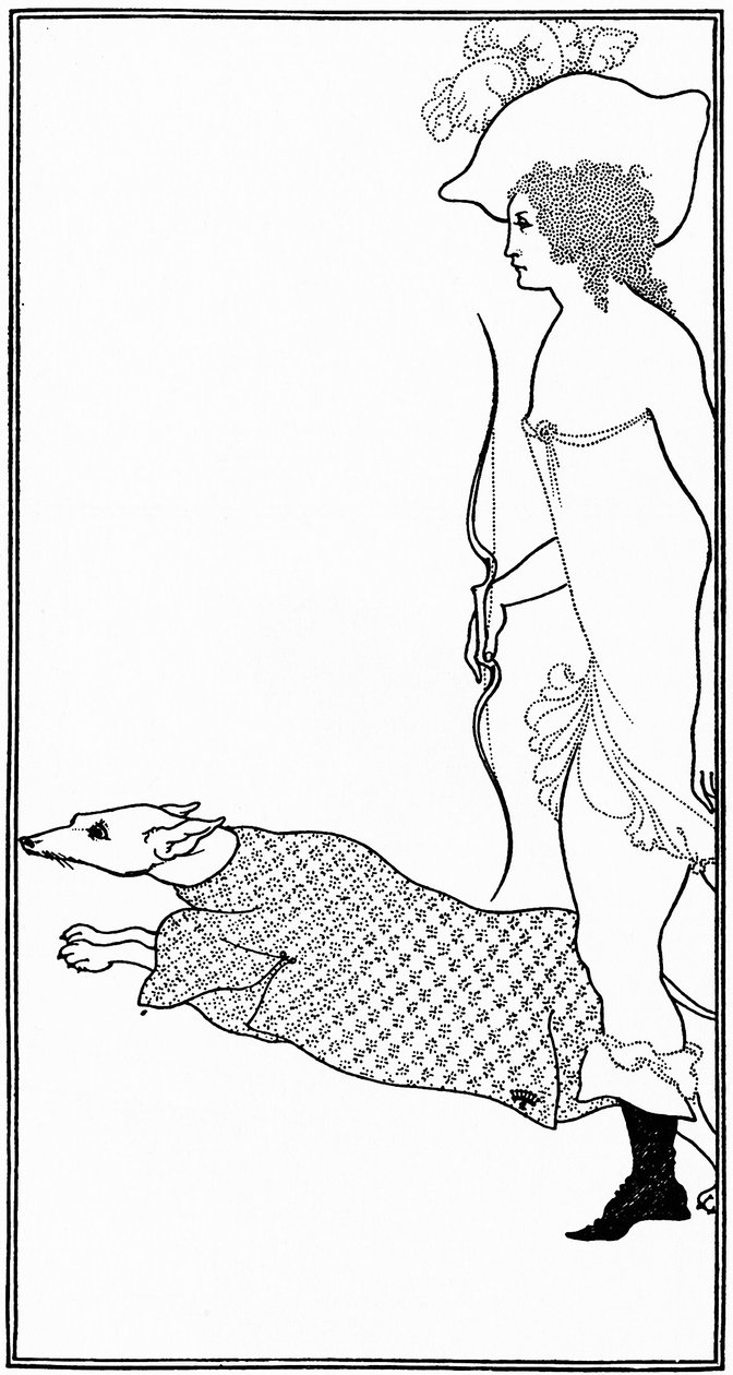 Atalanta in Calydon met de hond door Aubrey Beardsley