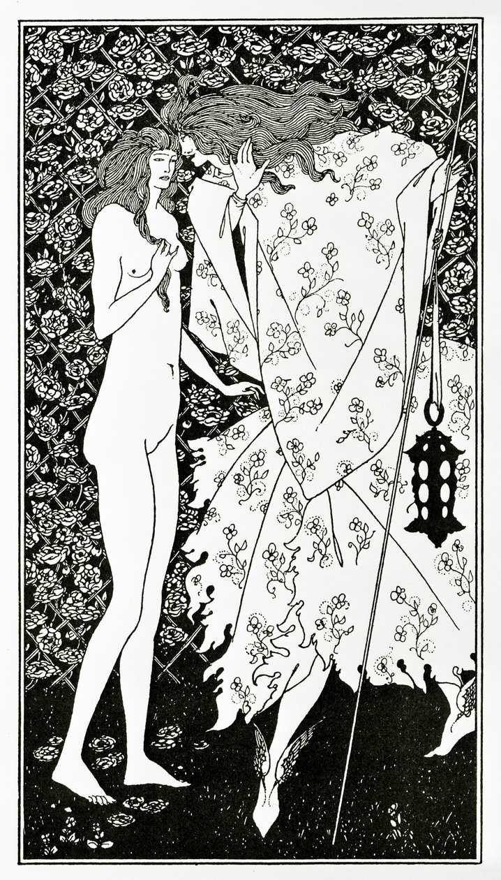 De Mysterieuse Tuin van de Roos, ca. 1894 door Aubrey Beardsley
