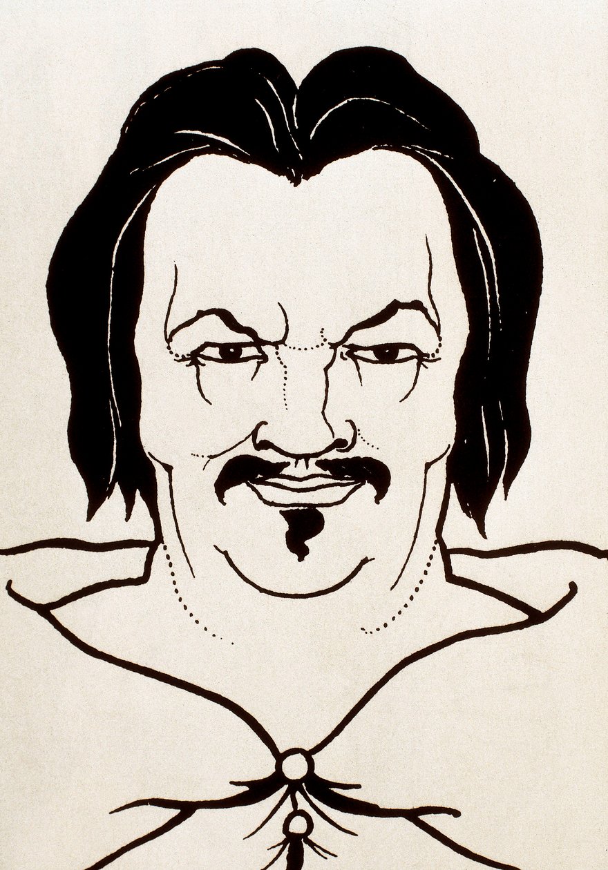Portret van Honoré de Balzac door Aubrey Beardsley