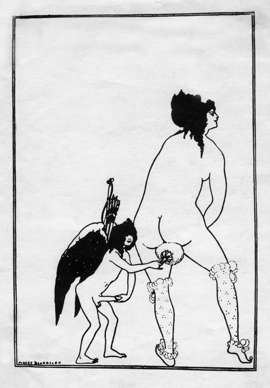 De Toilette van Lampito, 1896 door Aubrey Beardsley