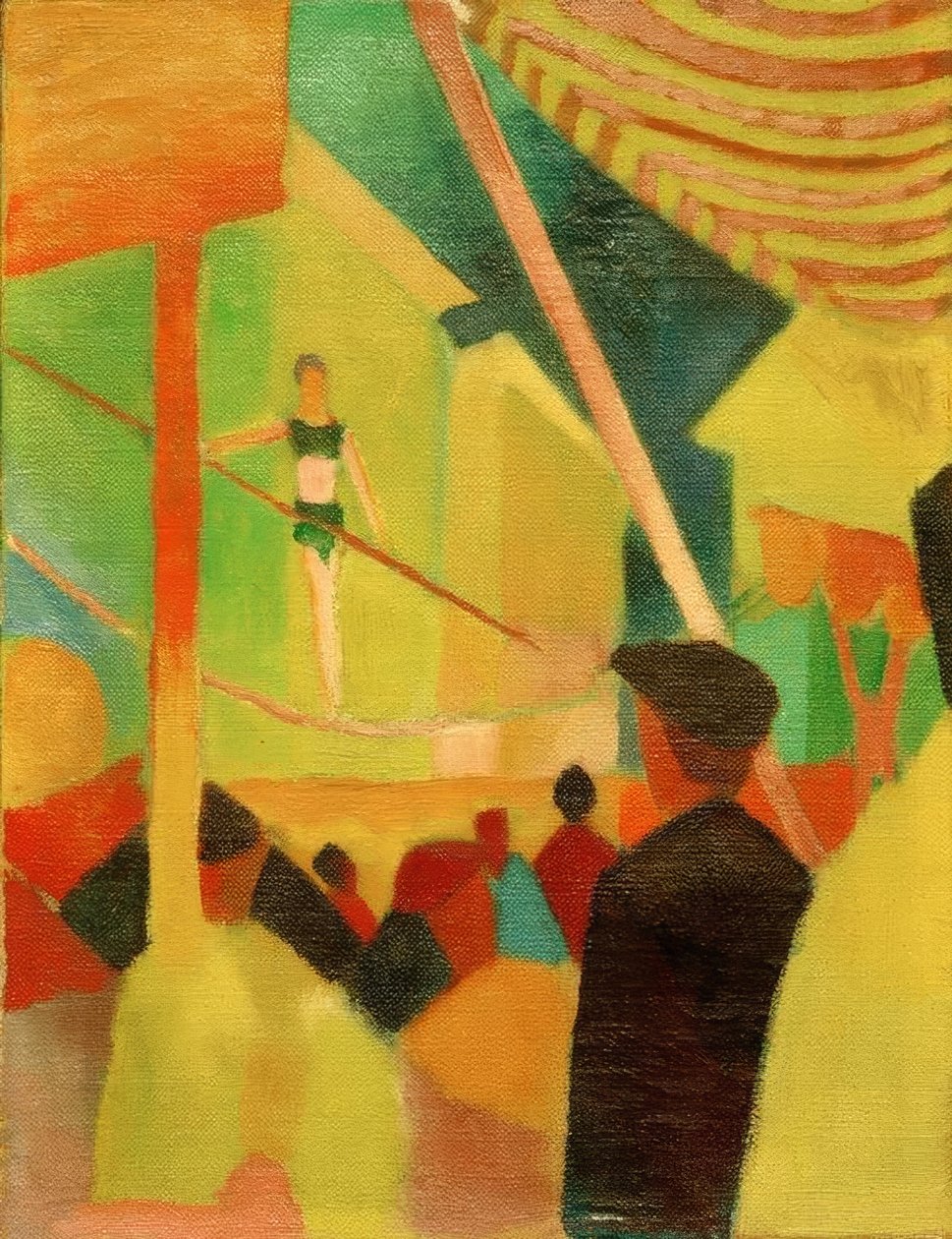 Koorddanseres door August Macke