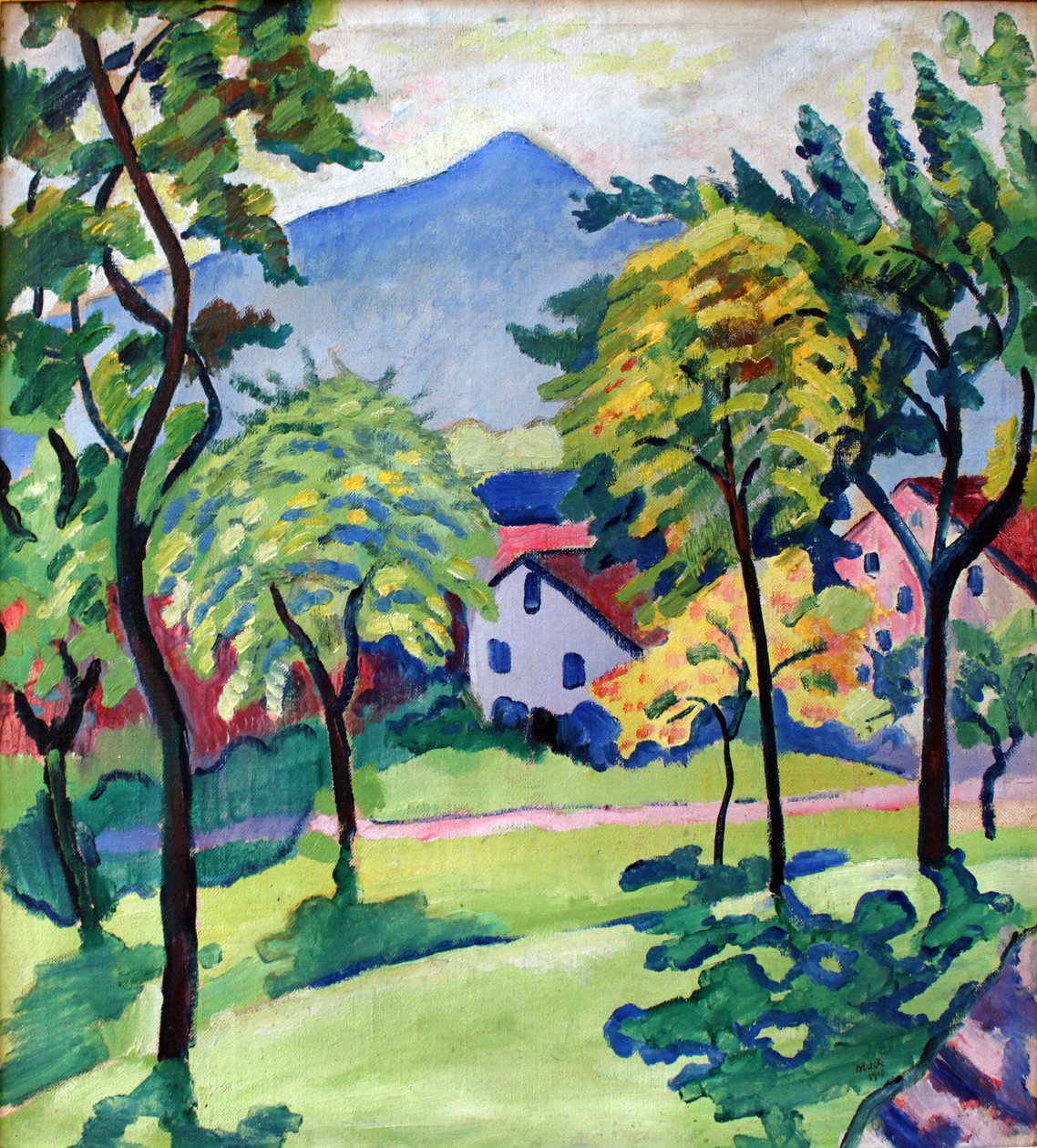 Tegernsee landschap door August Macke