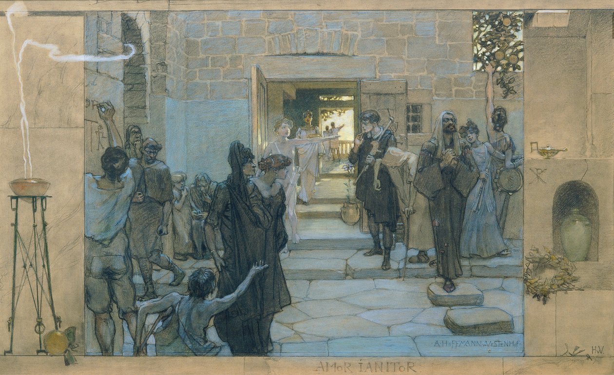 Amor Janitor door August Hoffmann von Vestenhof