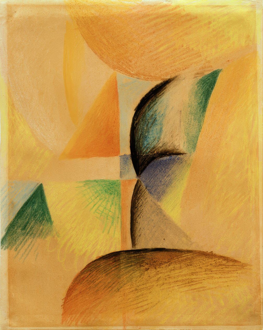 Abstracte vormen XII door August Macke