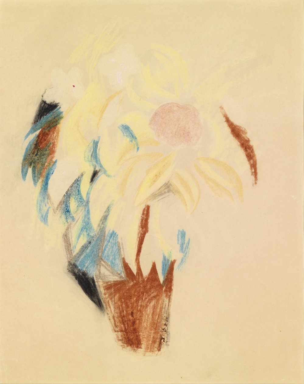 August Macke bloempot (groot) 1913 door August Macke