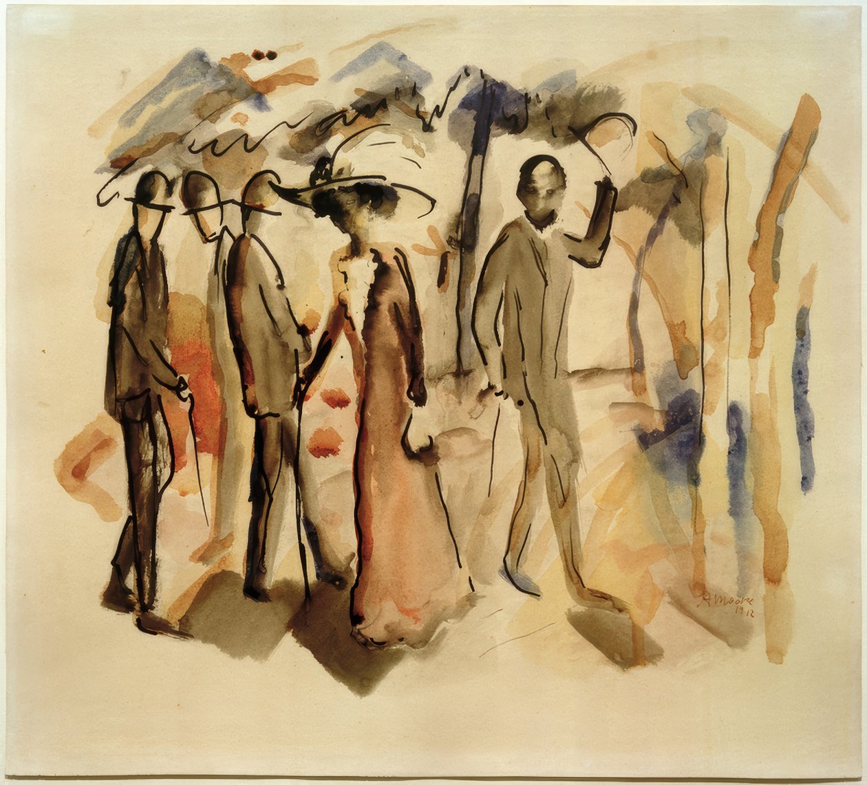 Ontmoeting door August Macke