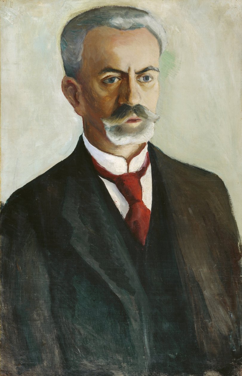 Portret Bernhard Koehler door August Macke