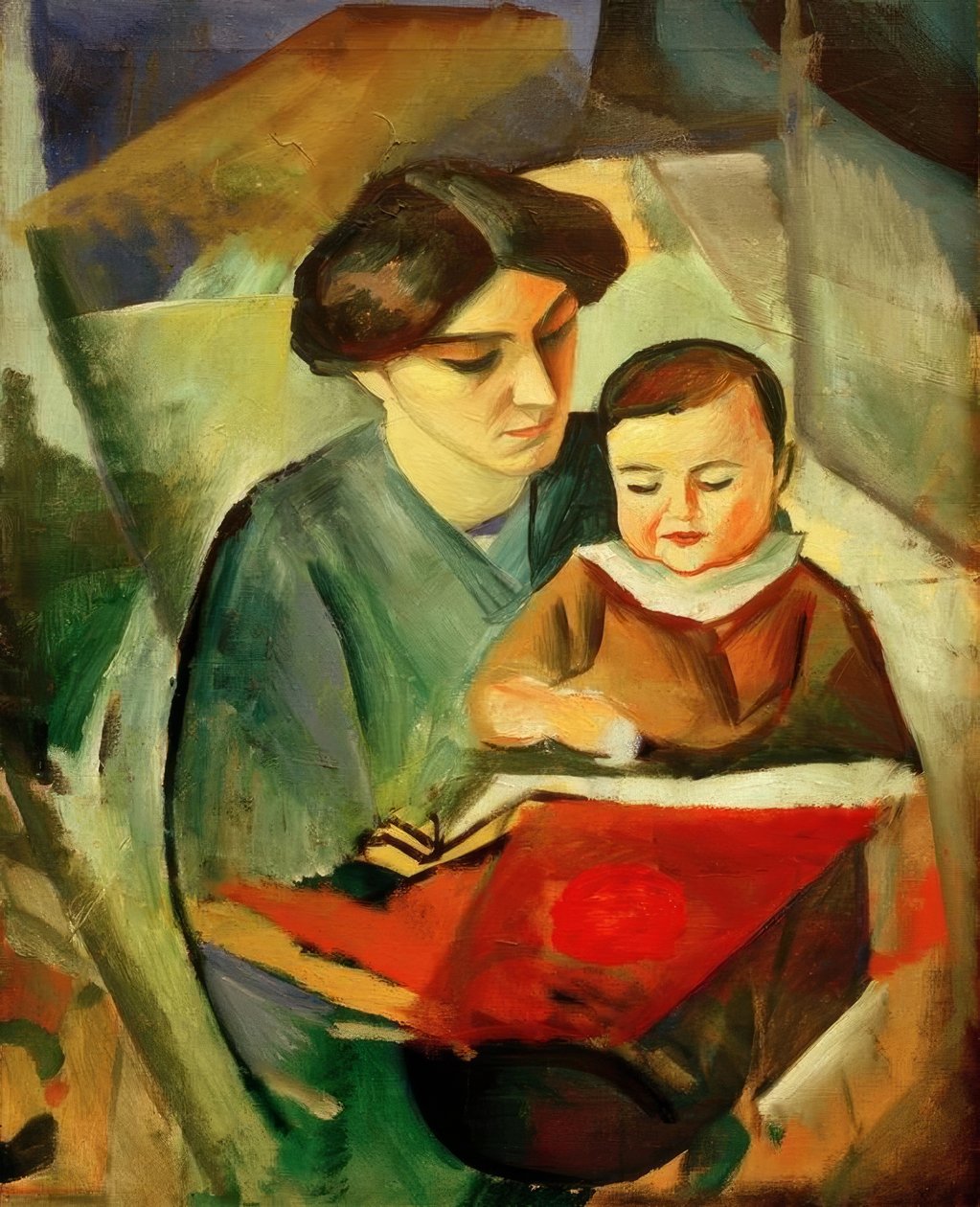 Elisabeth en Walterchen door August Macke
