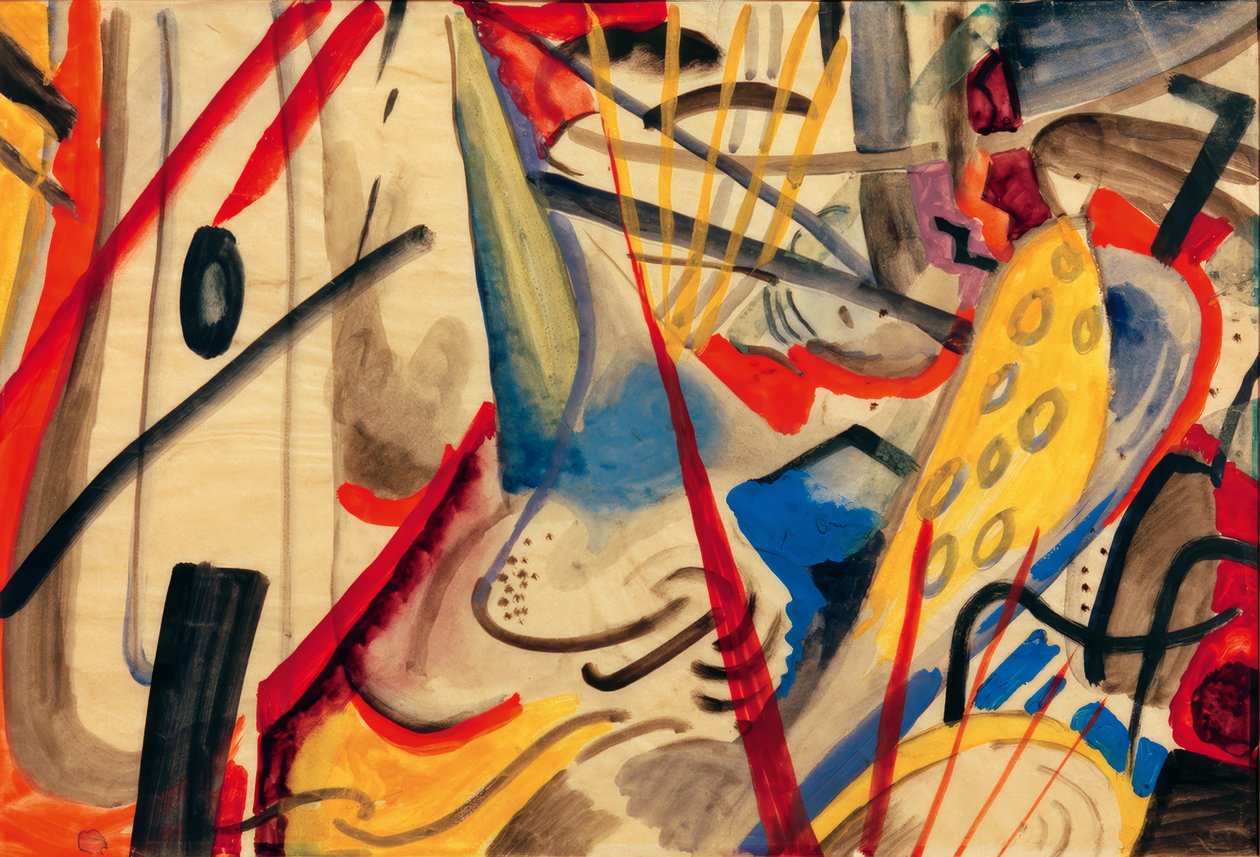Kleurencompositie II door August Macke