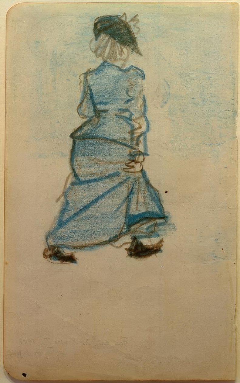 Vrouw op straat I door August Macke