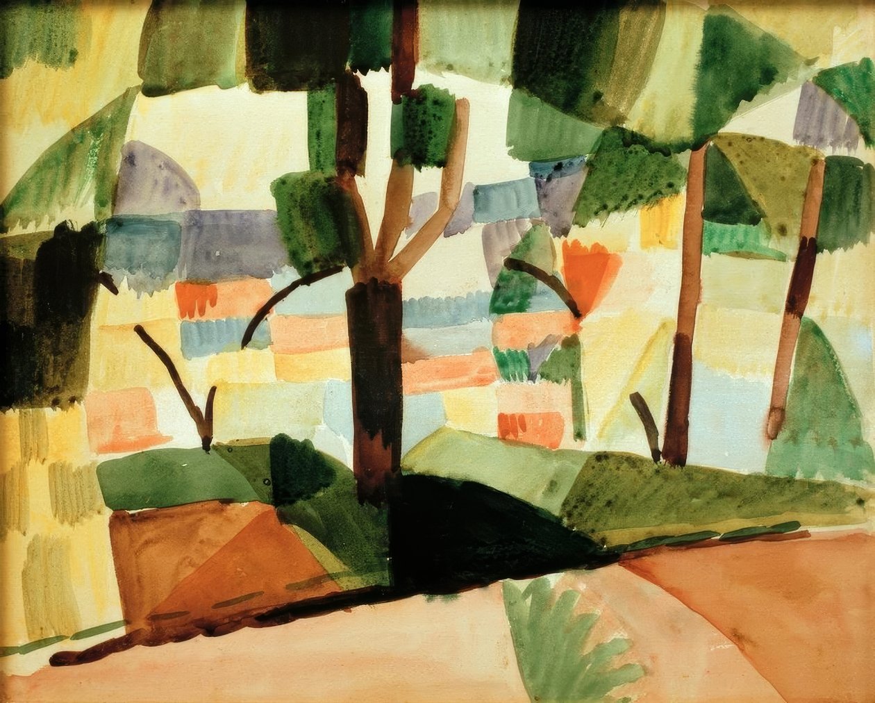 Kandern IV door August Macke