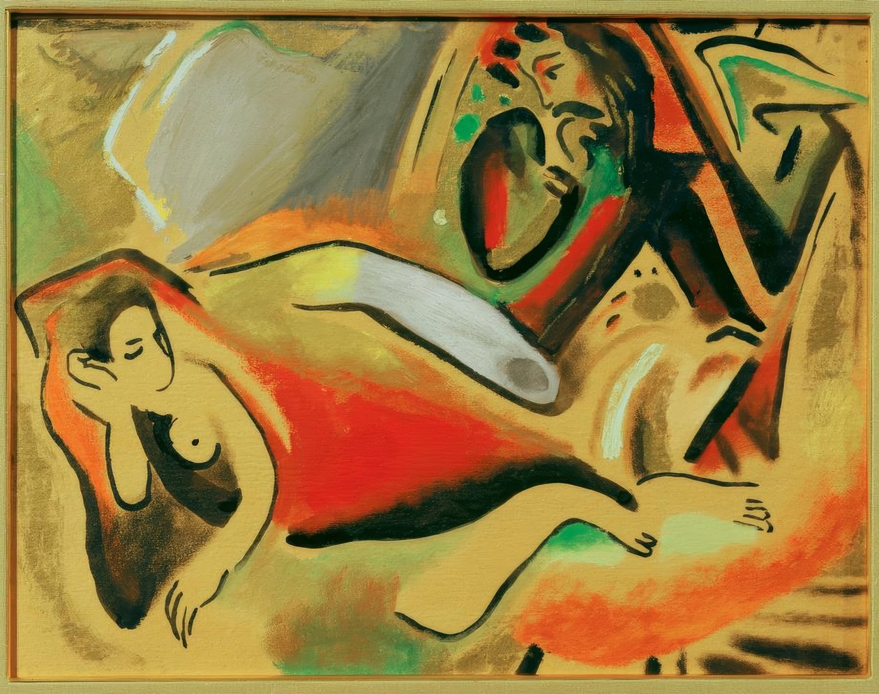 Sprookje (Sindelsdorf) door August Macke