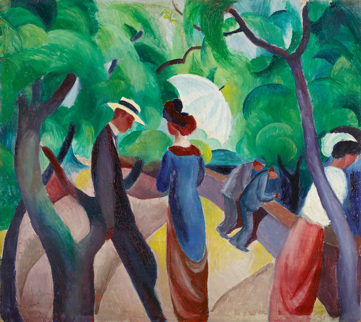 Promenade door August Macke