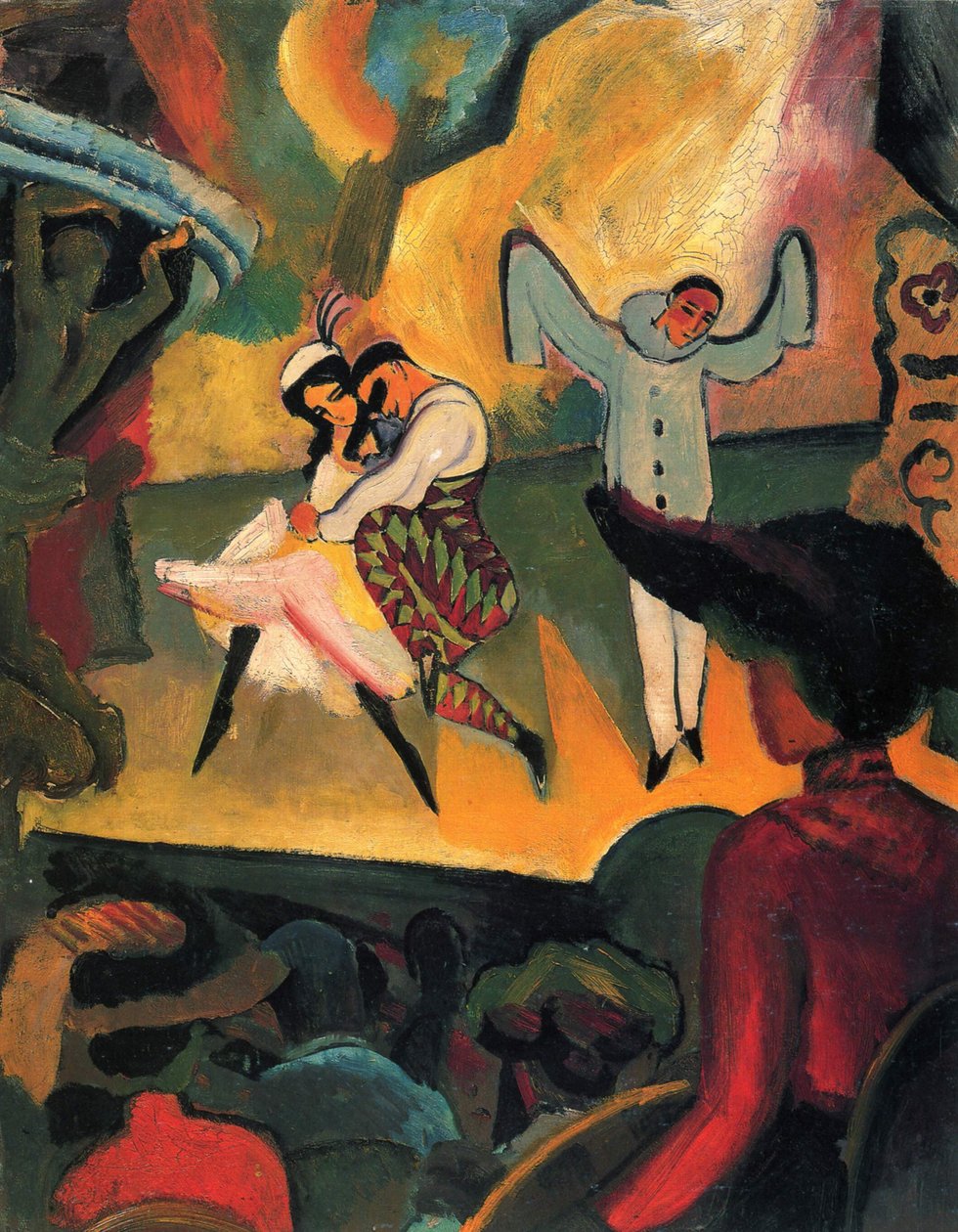Russisch Ballet I door August Macke
