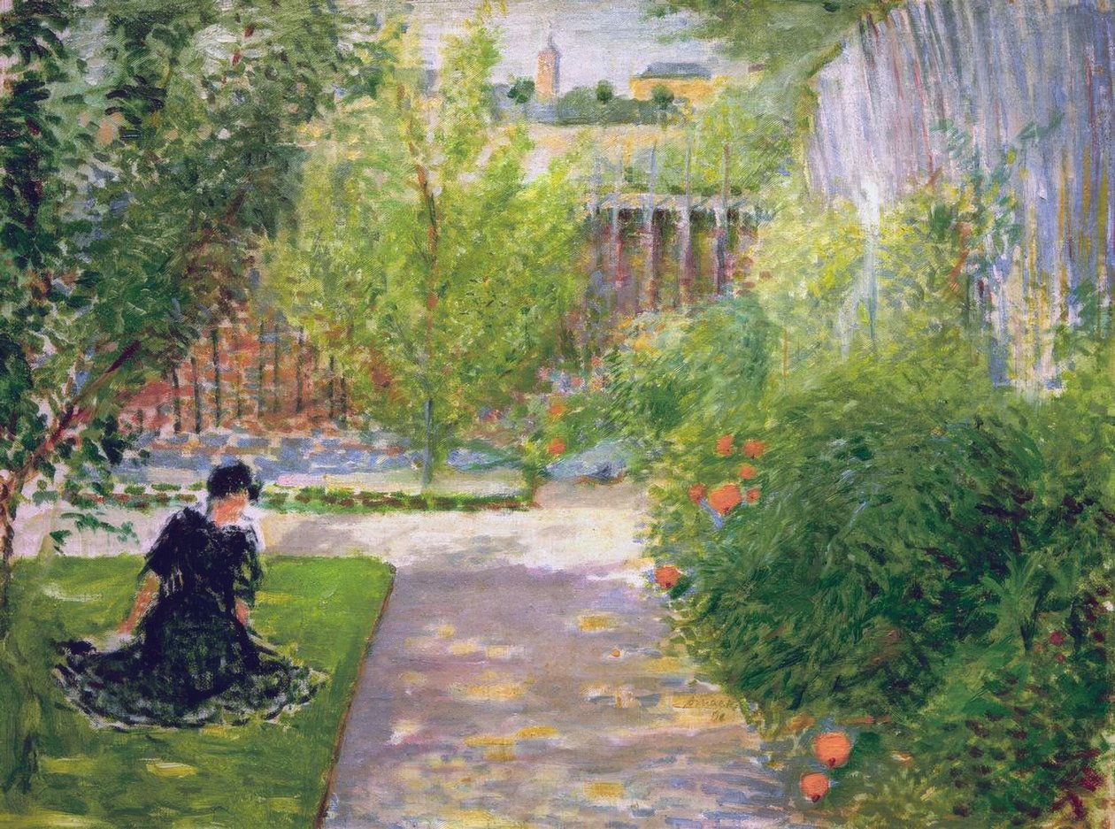 Zonnige Tuin door August Macke