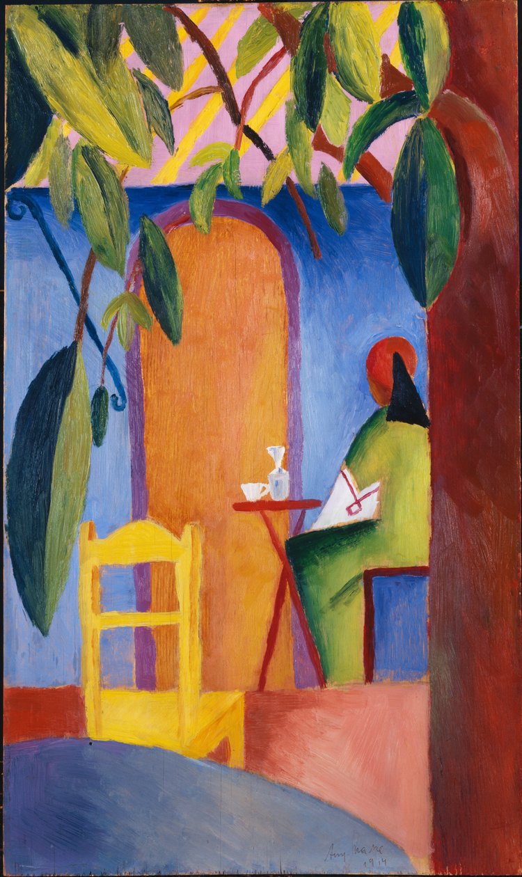 Turks Café door August Macke