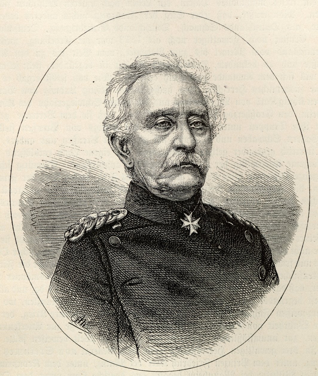 Generaal Karl Friedrich von Steinmetz, 1796-1877 door August Neumann