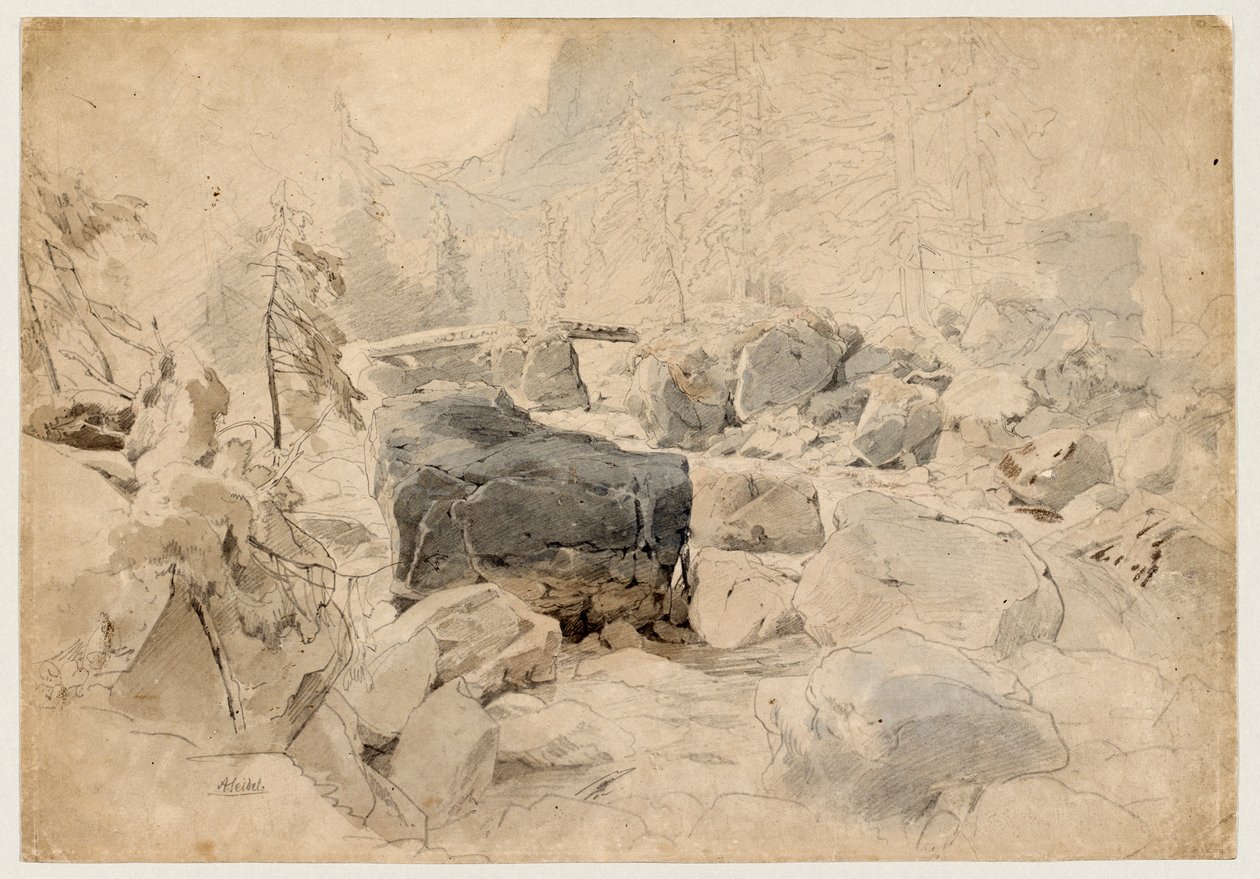 Bergbeek door August Seidel