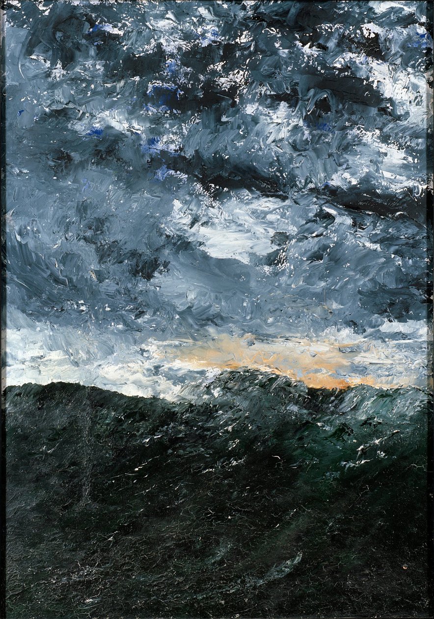 Landschap, zeegezicht: Vågen VIII (Golf VIII) door August Strindberg